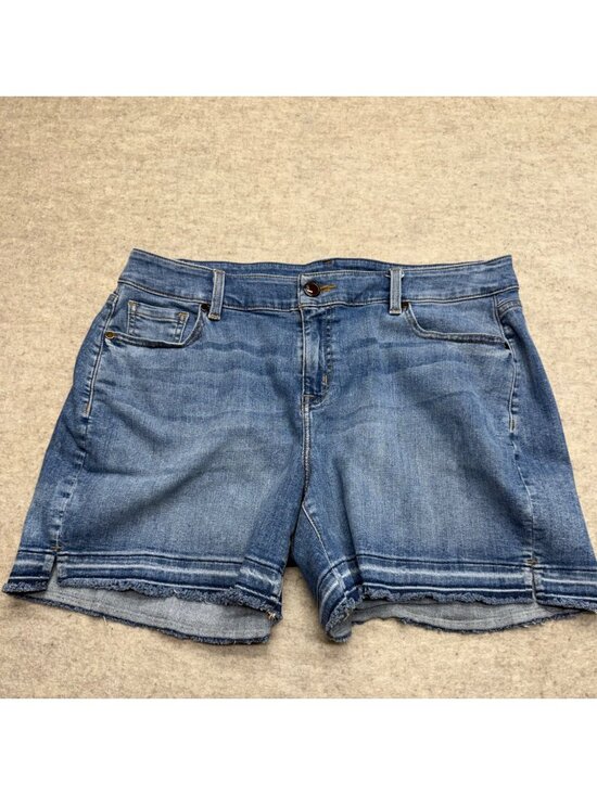 Lane Bryant Pants - Lane Bryant Short Denim Raw Hem Distressed Jean Shorts Size 16